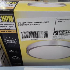HPM AURA 18W LED DIMMABLE CEILING OYSTER LIGHT WARM WHITE