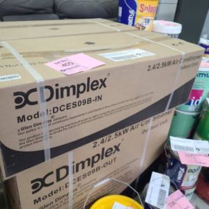 BRAND NEW DIMPLEX DCES09B 2.5KW INVERTER SPLIT SYSTEM AIR CONDITIONER - BRAND NEW BOXED STOCK NO WARRANTY