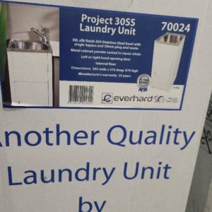 EVERHARD PROJECT 30 S/STEEL LAUNDRY TUB