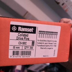 BOX OF RAMSET COLLATED DRIVE PIN C9 50C
