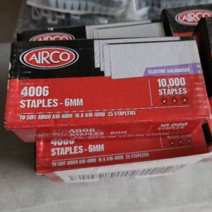 LOT OF 14 AIRCO 4006 6MM STAPLES