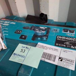 MAKITA 40MM CORDLESS ROTARY HAMMER DRILL DHR400ZKU TOOL ONLY NO BATTERY OR CHARGER INCLUDED
