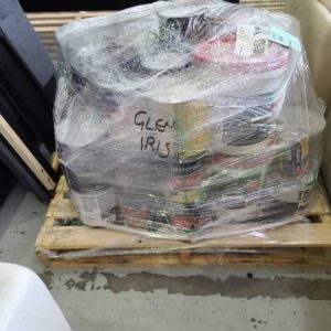 PALLET OF ASSORTED PAINTS SOLD AS IS