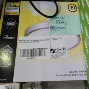 HPM AURA 18W LED DIMMABLE CEILING OYSTER LIGHT WARM WHITE LOLO23KPS