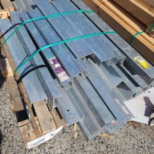 PALLET OF SMALL METAL CHANNELS