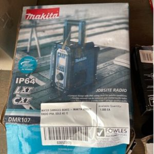 WATER DAMAGED BOXES - MAKITA JOBSITE RADIO IP64 SOLD AS IS