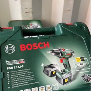 BOSCH PSR1800 LI-2 CORDLESS DRILL DRIVER WITH BATTERY & CHARGER