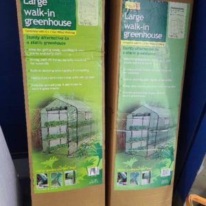 LARGE WALK IN GREENHOUSE 2000MM X 2000MM X 2200MM HIGH
