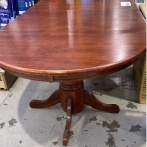 EX DISPLAY OVAL ANTIQUE STYLE DINING TABLE EXTENDABLE