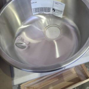 ROUND SINK DENTED BASE SOLD AS IS