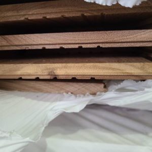 180X14 TALLOWWOOD STAIN GRADE FLOORING- (STAIN GRADE IS VARIOUS GRADES OF FLG WITH SOME RACKING STICK MARKS ON PART OF THE FACE OF THE BOARDS) (CAN CONTAIN SELECT STANDARD & COVER GRADES)