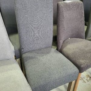 SAMPLE GREY DINING CHAIR SOLD AS IS
