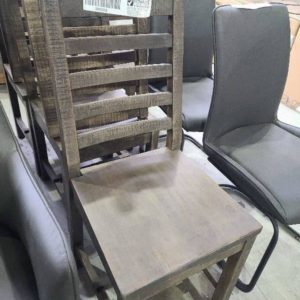 SAMPLE TIMBER DINING CHAIR SOLD AS IS