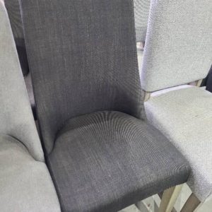 SAMPLE CHARCOAL DINING CHAIR SOLD AS IS