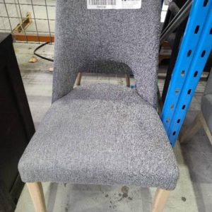 SAMPLE LIGHT GREY DINING CHAIR SOLD AS IS