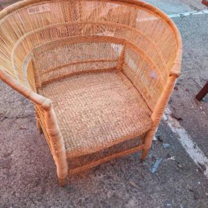 EX HIRE OUTDOOR CANE CHAIR SOLD AS IS