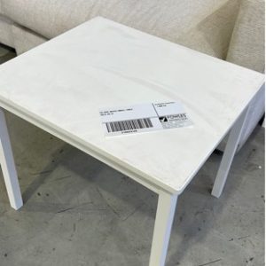 EX HIRE WHITE SMALL TABLE SOLD AS IS