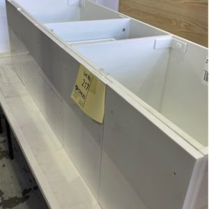 1500MM WALL HUNG WHITE VANITY WITH NO TOPS