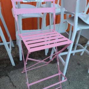 EX-HIRE PINK BAR STOOL SOLD AS IS