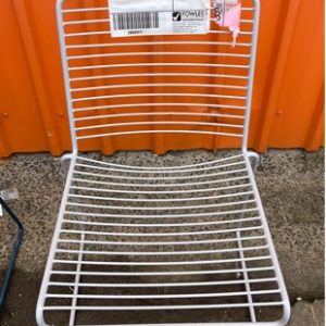 EX HIRE GREY METAL CHAIR SOLD AS IS