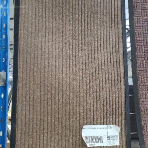 60CM X 90CM BROWN MAT WITH RUBBER BACK