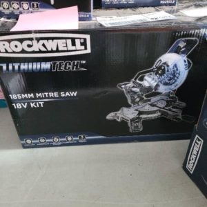 ROCKWELL 185MM MITRE SAW KIT INCLUDES BATTERY CHARGER