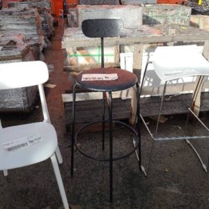 EX HIRE BLACK BAR STOOL SOLD AS IS