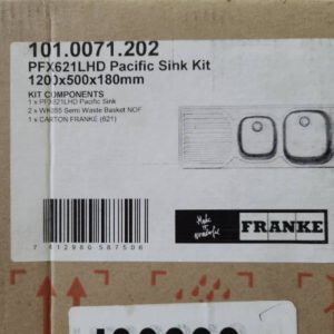 FRANKE SINK PFX611 PACIFIC RHB DS - PAL009