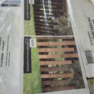 PALLET OF FEATURE FENCING COMPONENTS