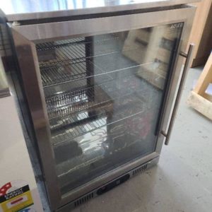 EX DISPLAY EURO EA60WFSX2L 600MM S/STEEL BEVERAGE FRIDGE WITH 3 MONTH BACK TO BASE WARRANTY