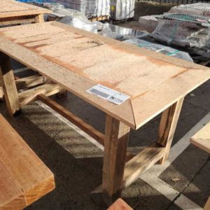 SOLID TIMBER OUTDOOR TABLE