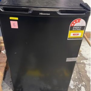 EX DISPLAY HISENSE 120 LITRE BLACK BAR FRIDGE WITH 12 MONTH WARRANTY SOME MARKS SOLD AS IS