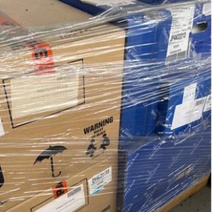 PALLET OF ASSORTED VANITY BASINS AND TOILET PANS