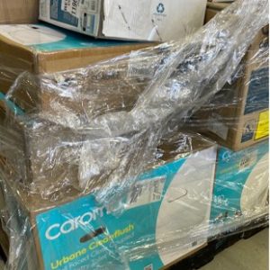 PALLET OF ASSORTED CAROMA TOILET SUITES QTY 7