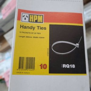 BOX OF 200PCS HPM HANDY CABLE TIES RQ18