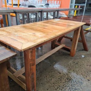 HARDWOOD TIMBER DINING TABLE 1800MM X 800MM