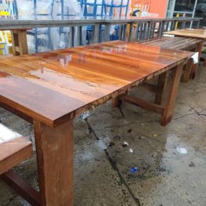 SPOTTED GUM DINING TABLE 1900MM X 900MM