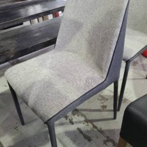 PAIR OF EX HIRE DINING CHAIRS SOLD AS IS