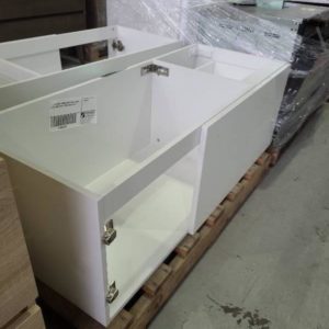 J2025 HUDSON 1200MM WHITE WALL HUNG VANITY IMPERFECT STOCK SOLD AS IS