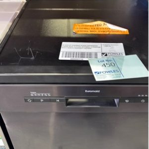 EX DISPLAY EUROMAID BLACK DISHWASHER E14DWB WITH 14 PLACE SETTINGS 6 PROGRAM WITH 3 MONTH WARRANTY RRP$699