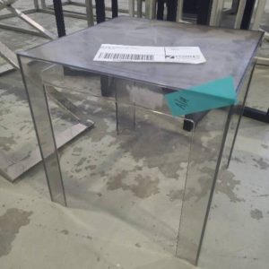 EX HIRE ACRYLIC SIDE TABLE SOLD AS IS