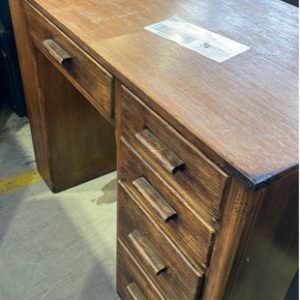 SECOND HAND TIMBER DESK SOLD AS IS