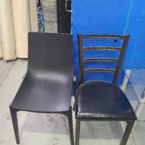 EX-HIRE PAIR OF CHAIRS SOLD AS IS
