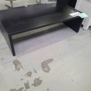 EX HIRE MATT BLACK COFFEE TABLE SOLD AS IS