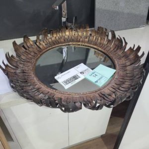 EX HIRE - METAL ROUND MIRROR SOLD AS IS