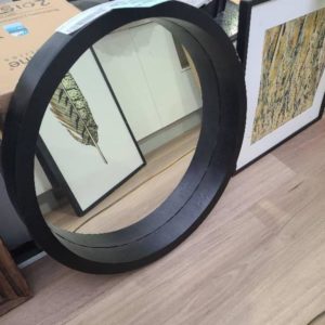 EX HIRE - ROUND BLACK MIRROR SOLD AS IS