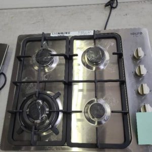EX DISPLAY EURO EV3WCTSFD 600MM GAS COOKTOP WITH WOK WITH 3 MONTH WARRANTY