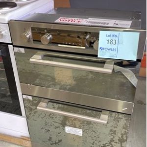 AGED STOCK BAUMATIC BA6008P DOUBLE OVEN SOLD AS IS NO WARRANTY