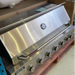 CARTON DAMAGE STOCK NEW EAL1200RBQH EURO 1200MM BUILT IN BBQ6 BURNERS BLUE LED LIGHTS ON KNOBS WITH 3 MONTH WARRANTY