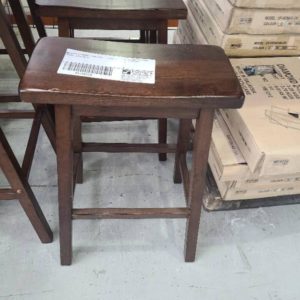 EX DISPLAY HOME FURNITURE - TIMBER STOOL SOLD AS IS